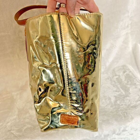 Consuela Goldie Breezy East West Tote Metallic Gold Large Shopper Bag